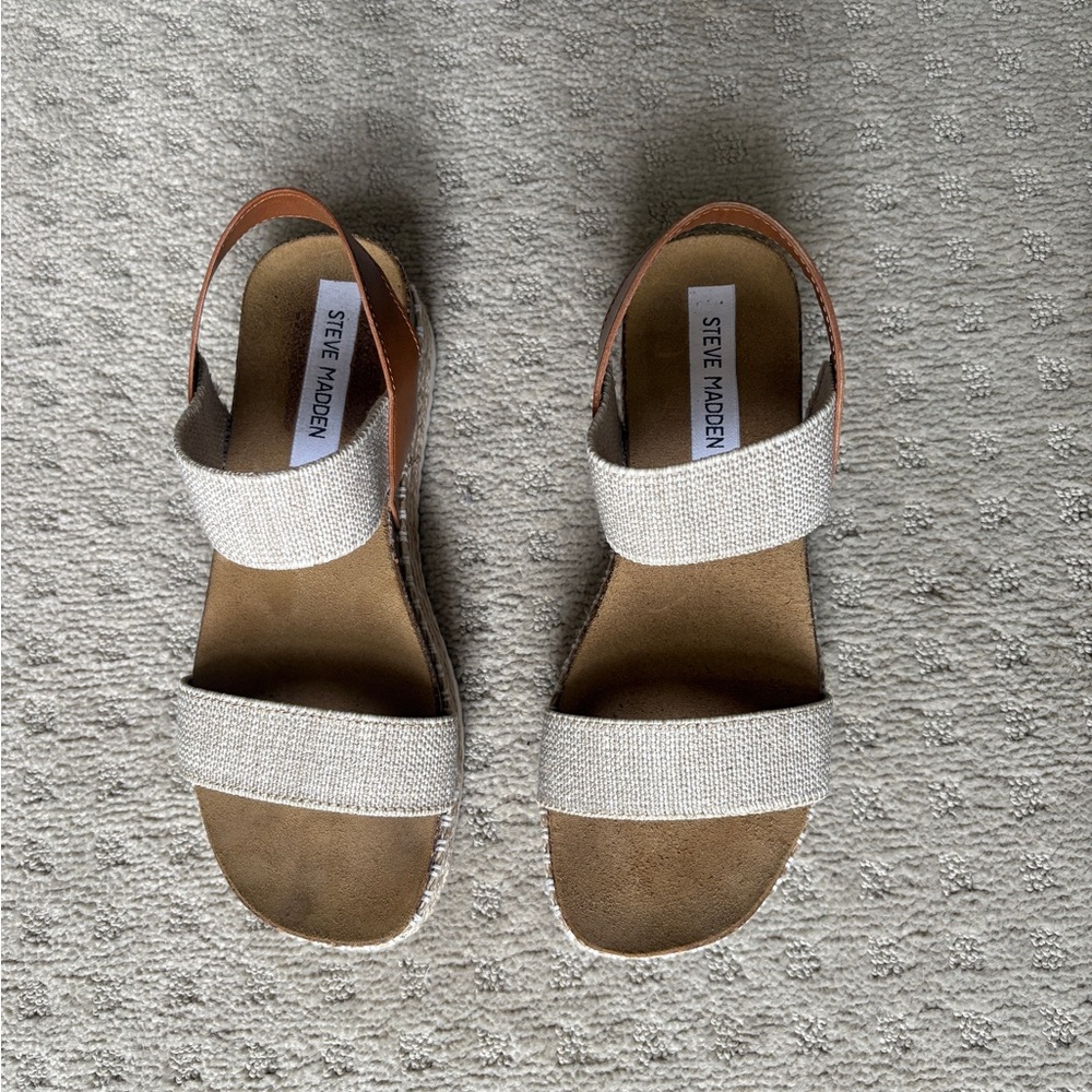 Steve Madden Platform JAKLIN Banded Espadrille Sandals Size 7